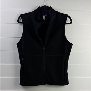 Ibex wool Black Zip-Up Vest size M women’s layering